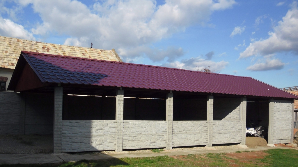 Schuppen Betonzaun, Betonzäune